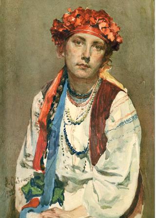 The Artist's Daughter in the Ukrainian Costume