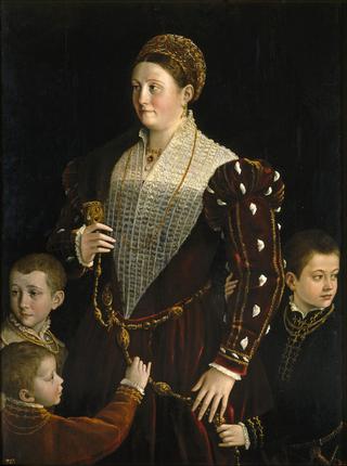 Camilla Gonzaga, Countess of San Secondo, and Her Sons