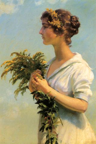 Girl with Goldenrod