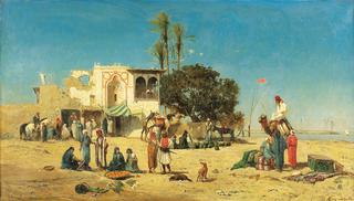 Market by the Banks of the Nile