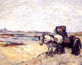 Landscape with Horse and Cart, Noordwijk
