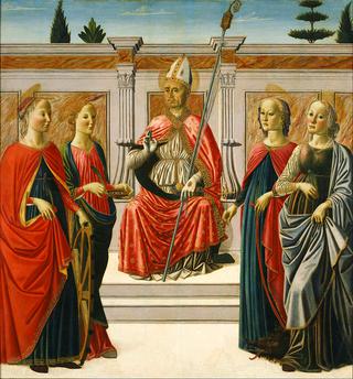 Saints Nicolas, Catherine, Lucy, Margaret and Apollonia