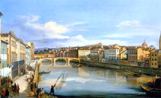 Veduta dell'Arno da Ponte alla Carraia