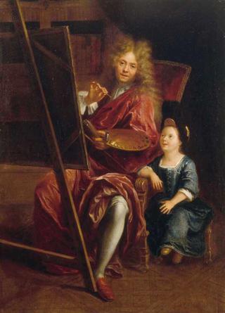 Self Portrait with his Son Charles-Antoine