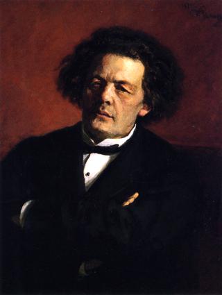作曲家安东鲁宾斯坦的肖像