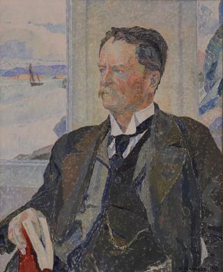 Portrait of Swedish scientist Hjalmar Théel