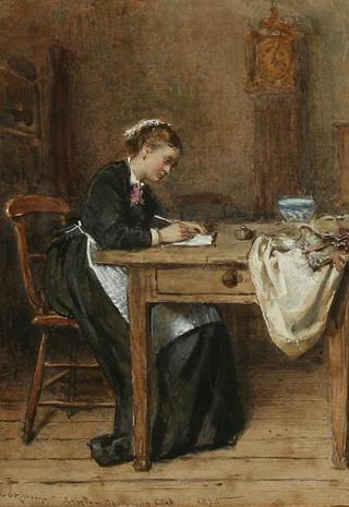 Writing a letter home