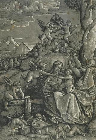 Madonna with Child and Angels in a Landscape