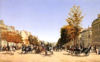View of the Champs-Elysées from the Place de l'Etoile