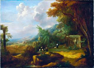Landscape with Figures and Ruin