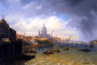 The Thames with Somerset House and St Paul's Cathedral