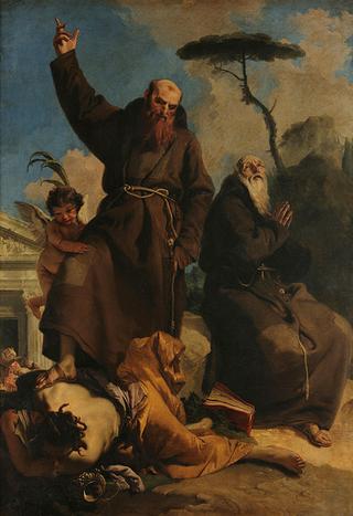 St. Giuseppe da Leonessa and St.Fedele da Sigmaringen Stepping on Heresy