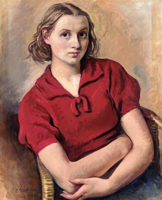 Portrait of the Artist's Daughter Katya