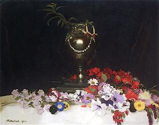 Urn and Flowers on a Table