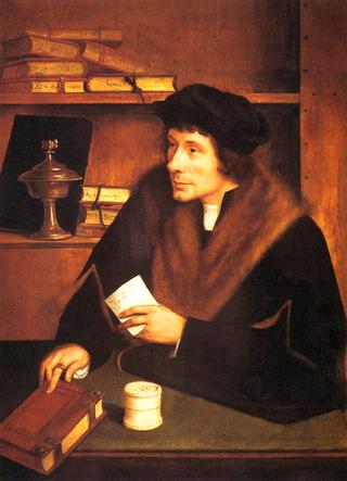 Portrait of Pieter Gillis (half of diptych)