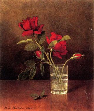 Still Life with Glass of Roses