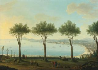 View of the Bay of Naples from the South