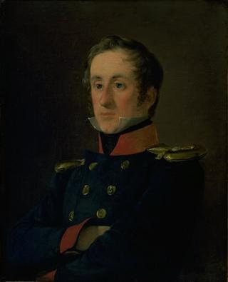 海军画家埃米尔·威廉·诺曼穿着海军军官的制服