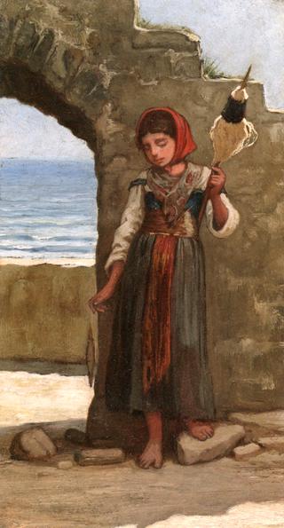 Girl with Distaff