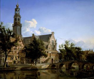 A View of the Keizersgracht and the Westerkerk in Amsterdam