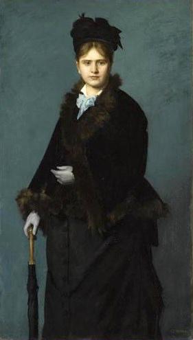 Portrait of a Woman with an Umbrella