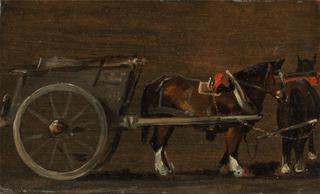 Horse and Cart (study for the Cart in 'Stour Valley and Dedham Village, 1814')