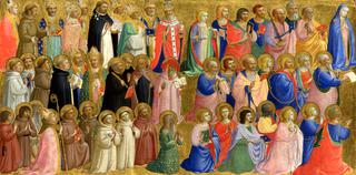 Fiesole San Domenico Altarpiece - The Virgin Mary with the Apostles and Other Saints