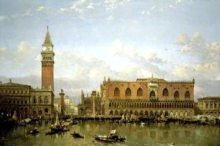 The Doge's Palace, Venice, from the Bacino di San Marco