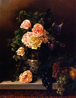 Still LIfe with Flowers and Fruit