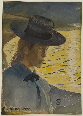 Study of Girl with Hat