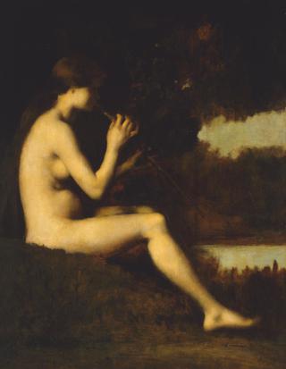 Idyll - Woman with a Flute