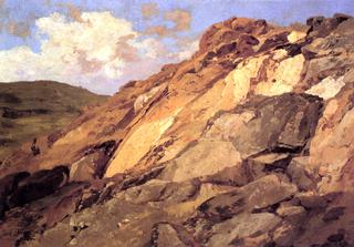 阿扎科阿尔科山的巨石