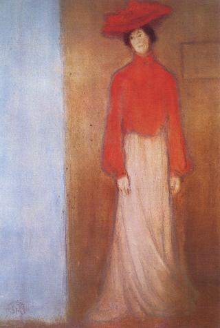 Woman in the Red Blouse