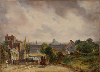 A View of London with Sir Richard Steele's House