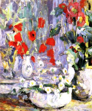Still Life with Red Poppies