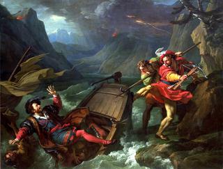 Guillaume Tell renversant la barque de Gessler