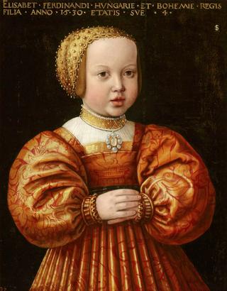 Portrait of Elisabeth of Austria, Aged Four