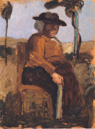 Study of a Woman Seated in the Garden