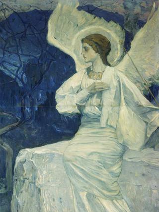 Angel Seated on a Coffin