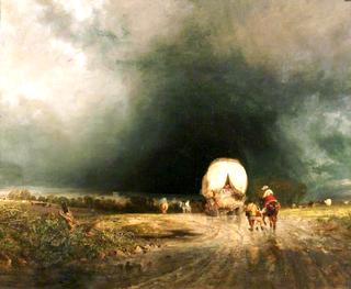 Travellers in a Storm, Approach to Winchester