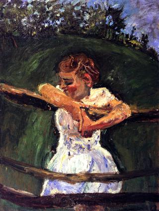 Young Girl at Fence