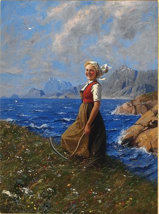 Girl with Sickle