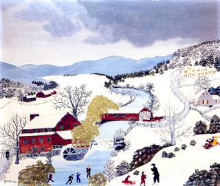 The Old Red Mill in Winter