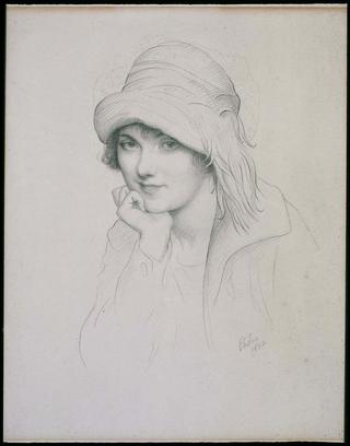 Portrait of a Woman in Feathered Hat