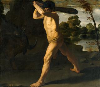 Hercules Fighting the Cretan Bull