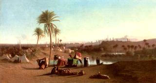 A View from the Desert towards Cairo