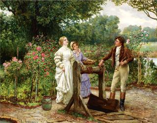 Flirtation in the Rose Garden