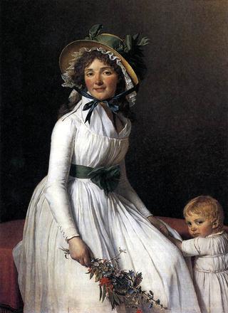 埃米莉·塞里齐亚特和她的儿子的肖像