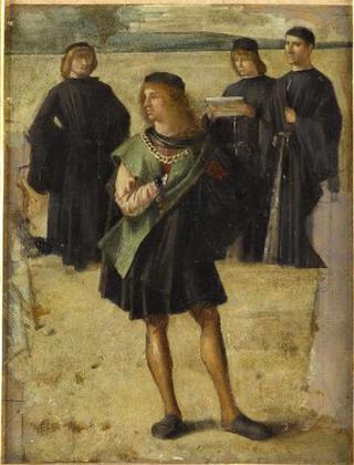 Detail from Return of the Ambassadors (after Vittore Carpaccio)