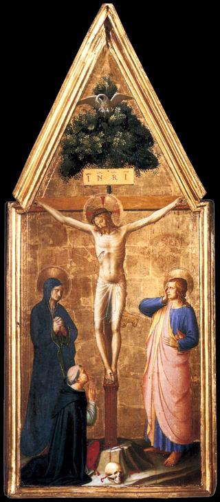 The Crucifixion with the Virgin, Saint John the Evangelist and Cardinal Juan de Torquemada
